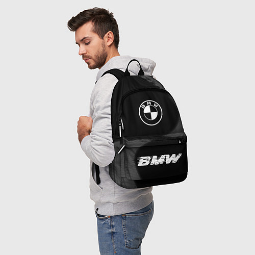 Рюкзак BMW speed шины на темном: символ, надпись / 3D-принт – фото 5