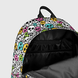 Рюкзак Череп разноцветный, цвет: 3D-принт — фото 2