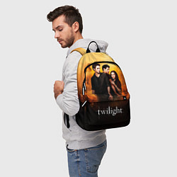 Рюкзак Сумерки сага бежевый и черный фон, цвет: 3D-принт — фото 2