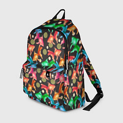 Рюкзак Разноцветные рыбы паттерн, цвет: 3D-принт