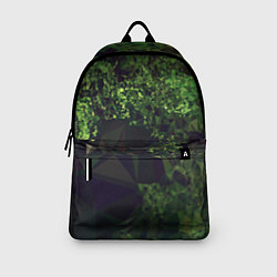 Рюкзак Полигональные фоны зеленые, цвет: 3D-принт — фото 2