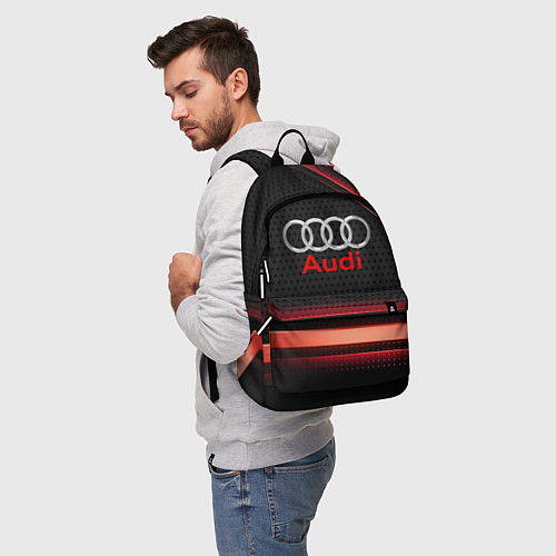 Рюкзак Audi абстракция карбон / 3D-принт – фото 5