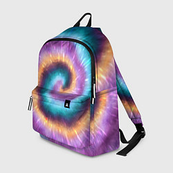 Рюкзак Сине-фиолетовый тай дай, цвет: 3D-принт