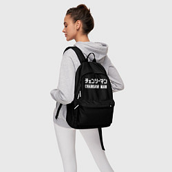 Рюкзак Человек-бензопила лого, цвет: 3D-принт — фото 2