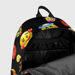Рюкзак Влюбленные смайлы, цвет: 3D-принт — фото 2