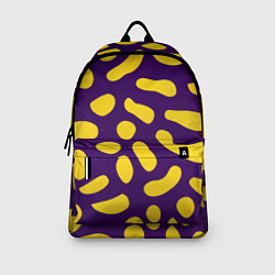 Рюкзак Желтые пятна на фиолетовом фоне, цвет: 3D-принт — фото 2