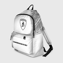 Рюкзак Lamborghini speed шины на светлом: символ, надпись, цвет: 3D-принт