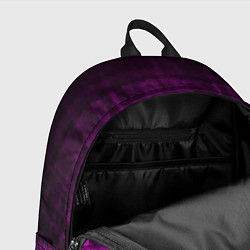 Рюкзак Абстрактный мозаичный черно - пурпурный узор, цвет: 3D-принт — фото 2