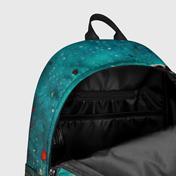 Рюкзак Голубой туман и брызки красок, цвет: 3D-принт — фото 2