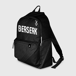 Рюкзак Berserk glitch на темном фоне: символ сверху, цвет: 3D-принт