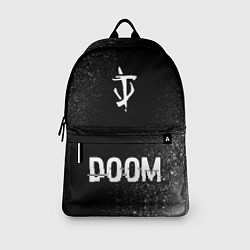 Рюкзак Doom glitch на темном фоне: символ, надпись, цвет: 3D-принт — фото 2