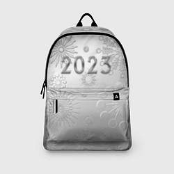 Рюкзак Новый год 2023 в снежинках, цвет: 3D-принт — фото 2