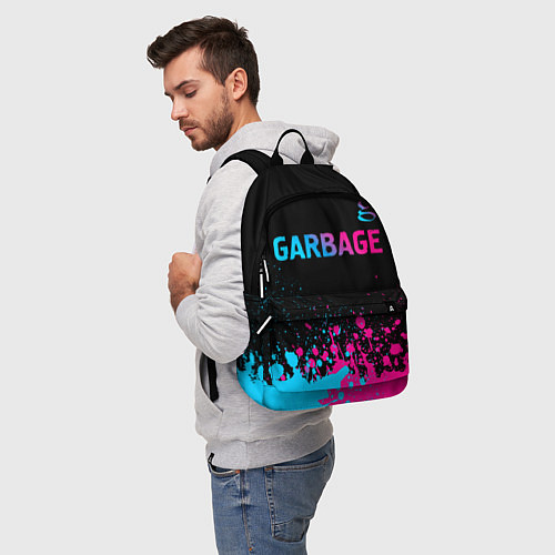 Рюкзак Garbage - neon gradient: символ сверху / 3D-принт – фото 5