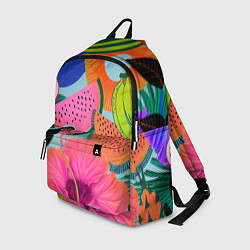 Рюкзак Цветочный, фруктовый, тропический паттерн, цвет: 3D-принт