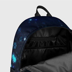 Рюкзак Неоновый дождик из снежинок, цвет: 3D-принт — фото 2