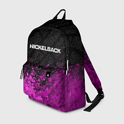 Рюкзак Nickelback rock legends: символ сверху, цвет: 3D-принт