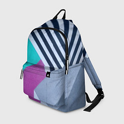 Рюкзак Разнообразные абстрактные паттерны, цвет: 3D-принт