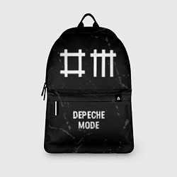 Рюкзак Depeche Mode glitch на темном фоне: символ, надпис, цвет: 3D-принт — фото 2