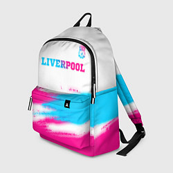 Рюкзак Liverpool neon gradient style: символ сверху, цвет: 3D-принт