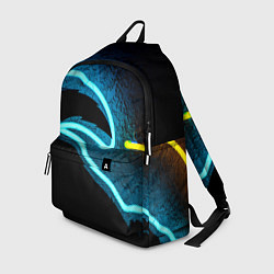 Рюкзак Неоновый разлом - киберпанк броня, цвет: 3D-принт