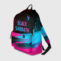 Рюкзак Black Sabbath - neon gradient: символ сверху, цвет: 3D-принт