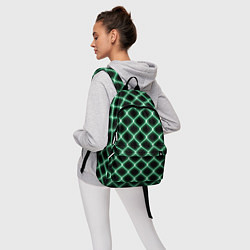 Рюкзак Зелёная неоновая сетка, цвет: 3D-принт — фото 2