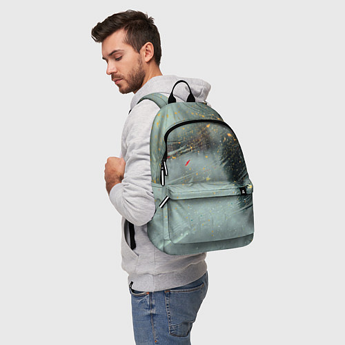 Рюкзак Абстрактная зима и краски / 3D-принт – фото 5