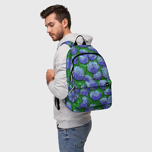 Рюкзак Цветущая гортензия / 3D-принт – фото 5
