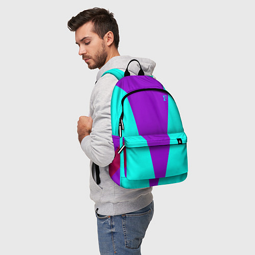 Рюкзак FIRM ярко-бирюзовая / 3D-принт – фото 5
