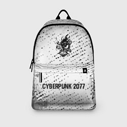 Рюкзак Cyberpunk 2077 glitch на светлом фоне: символ, над, цвет: 3D-принт — фото 2
