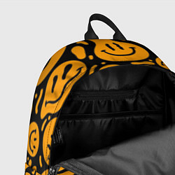 Рюкзак Растекающийся оранжевый смайл, цвет: 3D-принт — фото 2
