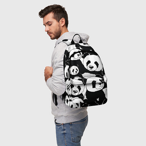 Рюкзак С пандами паттерн / 3D-принт – фото 5
