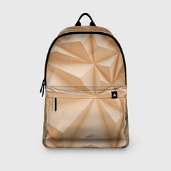 Рюкзак Бежевые полигональные фигуры, цвет: 3D-принт — фото 2