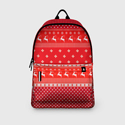 Рюкзак Праздничный красный свитер, цвет: 3D-принт — фото 2