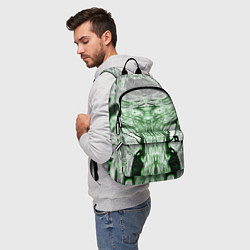 Рюкзак Зеленый узор, цвет: 3D-принт — фото 2
