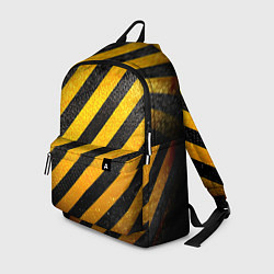 Рюкзак Черно-желтая опасность, цвет: 3D-принт