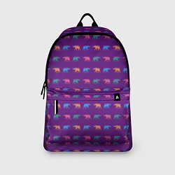 Рюкзак Разноцветные слоны, цвет: 3D-принт — фото 2