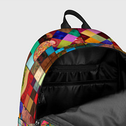 Рюкзак Лоскутное шитье, пэчворк из нейросети, цвет: 3D-принт — фото 2