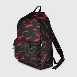 Рюкзак Красный неон и плиты, цвет: 3D-принт