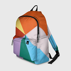 Рюкзак Разноцветные пересекающиеся треугольники, цвет: 3D-принт