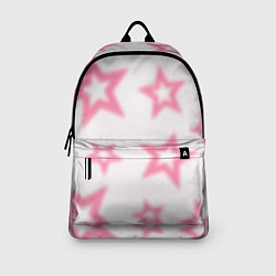 Рюкзак Pink and white stars, цвет: 3D-принт — фото 2