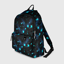 Рюкзак Светящиеся неоновые квадраты, цвет: 3D-принт