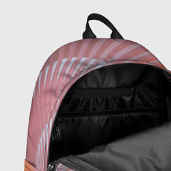 Рюкзак Абстрактные розовые волнообразные линии, цвет: 3D-принт — фото 2