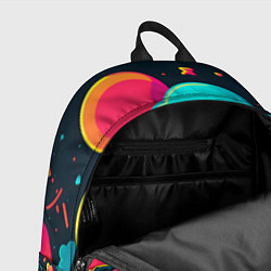 Рюкзак Неоновые пальмы на закате, цвет: 3D-принт — фото 2