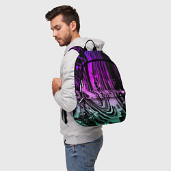 Рюкзак Неоновые цвета брызги краски гранжевая текстура, цвет: 3D-принт — фото 2