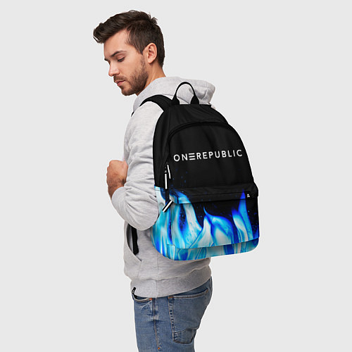 Рюкзак OneRepublic blue fire / 3D-принт – фото 5