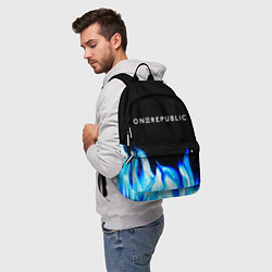 Рюкзак OneRepublic blue fire, цвет: 3D-принт — фото 2