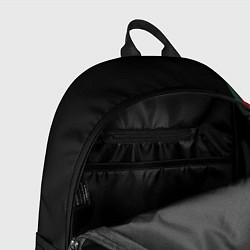 Рюкзак Кот Гуччи на черном фоне, цвет: 3D-принт — фото 2