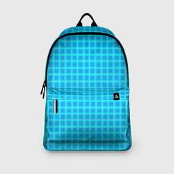Рюкзак Небесно голубой узор в клетку, цвет: 3D-принт — фото 2
