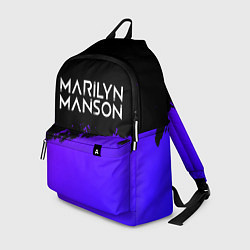 Рюкзак Marilyn Manson purple grunge, цвет: 3D-принт